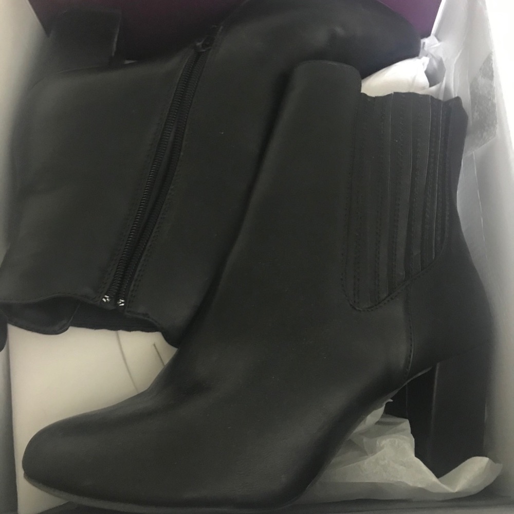 Lane Bryant black booties